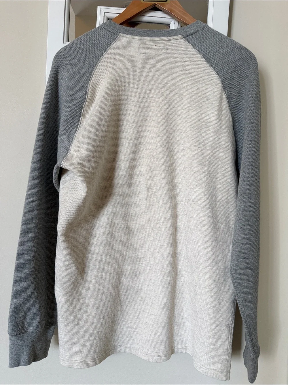 Polo by Ralph Lauren Gray and Light Gray Crewneck Henley